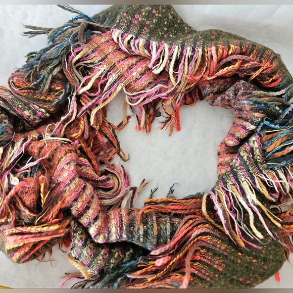 Talbots Multicolor Fringe Scarf - Picture 1 of 3